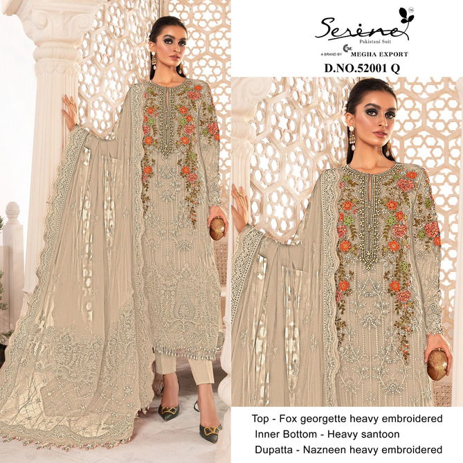 Serine 52001 P To S Wholesale Pakistani Salwar Suits Catalog